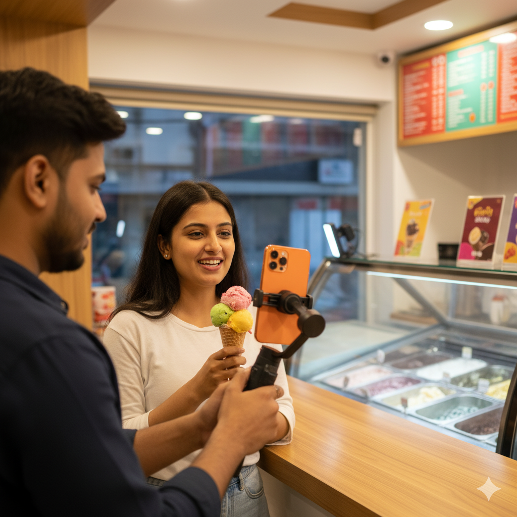 Chef plating thali close‑up — restaurant social media marketing Bhavnagar